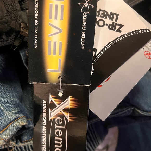 Denim Motorcycle Jacket by Xelement - Picture 7 of 11